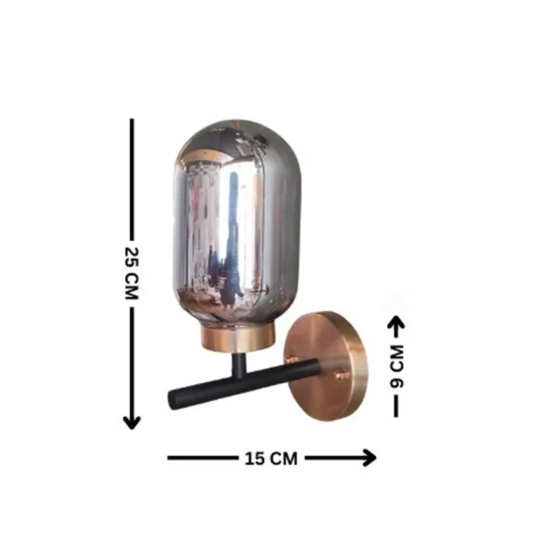 Cecily LED Glass & Metal Wall Lamp media 5
