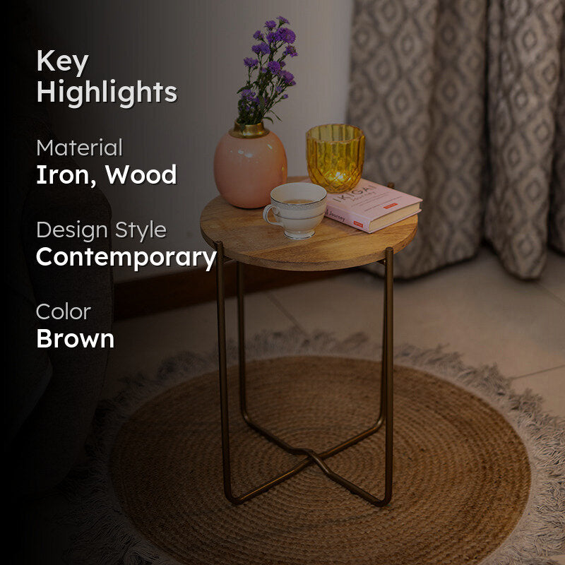 Woodside Iron Side Table media 2