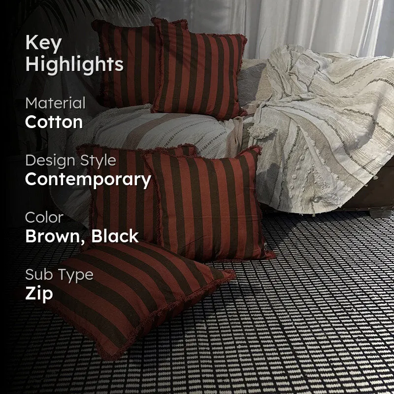 Stripe V Cushion Cover - Set Of Five media 2