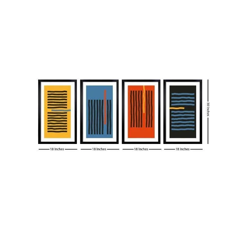 Out Of The Box Poly Canvas Wall Art - Set Of Four media 7