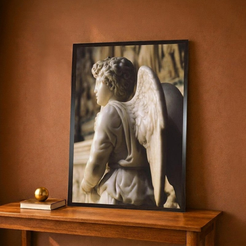 Angel Candelabra for the Ark of St Dominic Canvas Wall Painting - 9 x 12 Inches