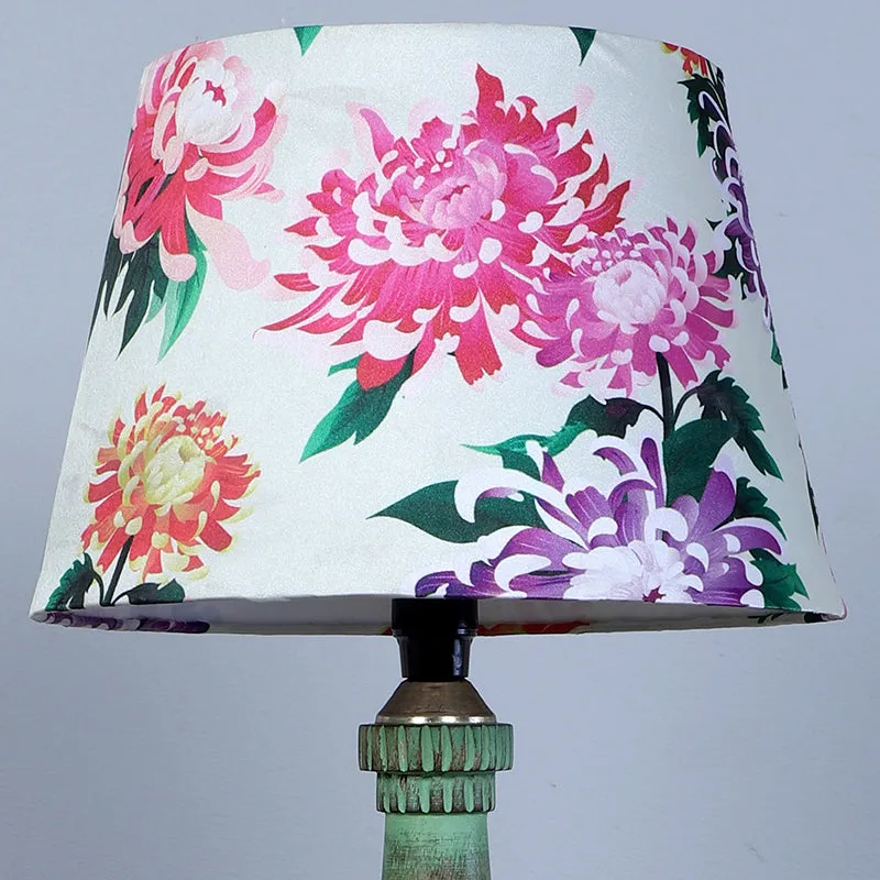 Miyabi Twist Printed Mango Wood Table Lamp - Multicolor media 3