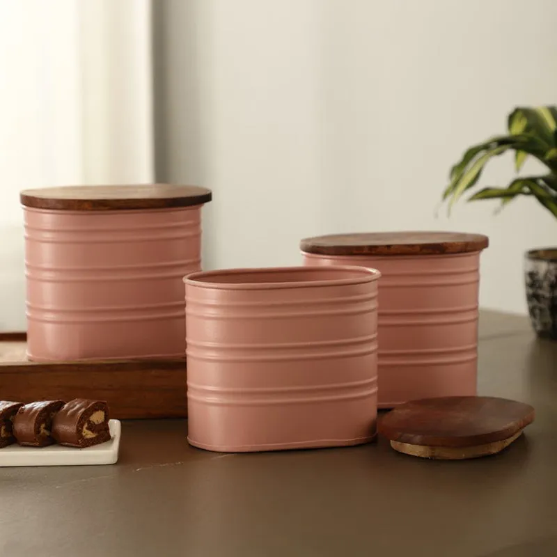 Pantry Pal Containers (Pink,1000 mL Each) - Set Of Three media 1