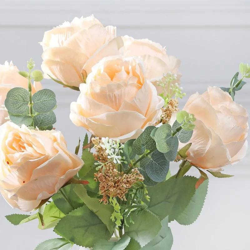 Autumn Rose Artificial Flowers - Ivory media 5
