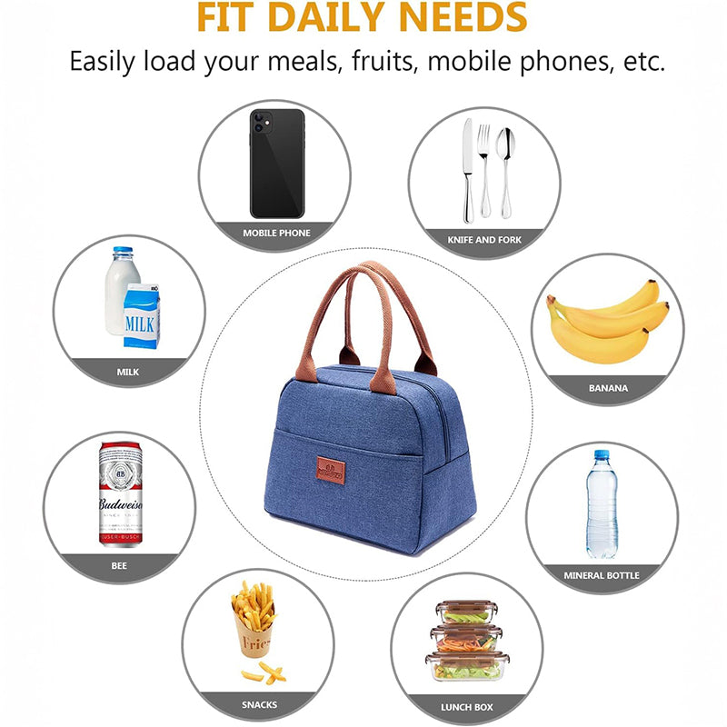 Binta Nylon Lunch Bag - Blue media 5