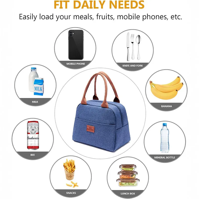 Binta Nylon Lunch Bag - Blue media 5