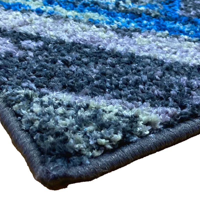 Albion Bath Mat - Blue & Black media 4