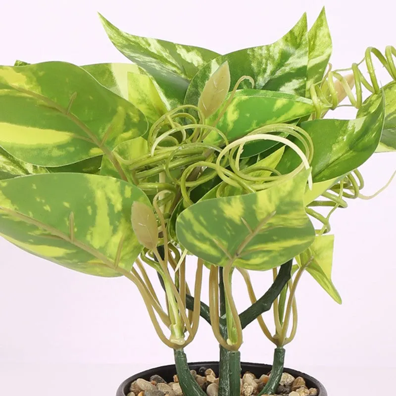 Lucky Artificial Money Plants With Pot - Light Green media 4