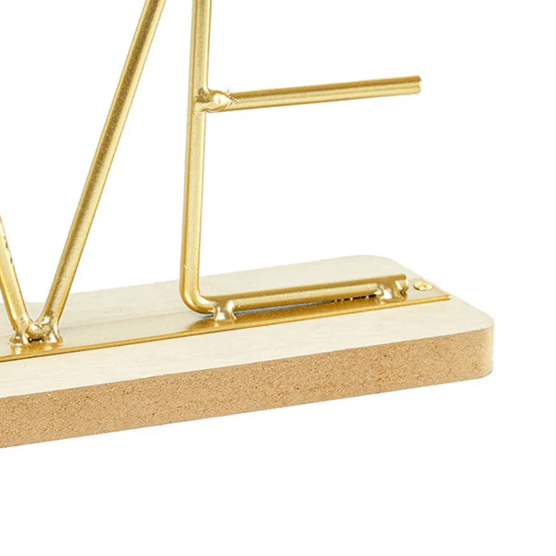 Typo Love Table Clock - Gold media 3