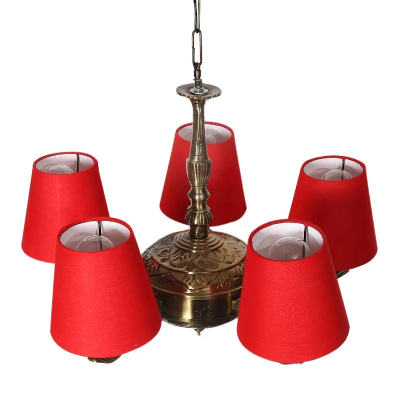 Diolo Conical Golden Antique Ceiling Lamp media 4
