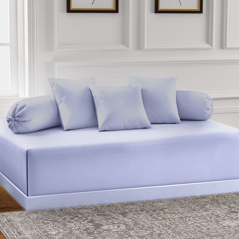 AbstroLoom Diwan Set (Lavender) - Six Piece Set