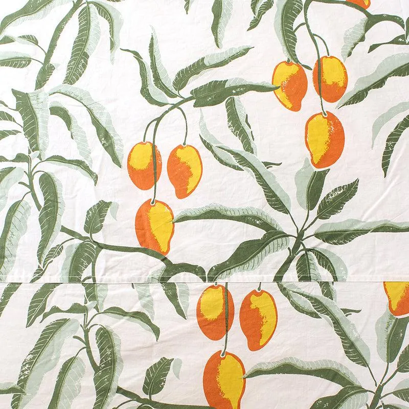 Amra Cotton Bedsheet (Orange) - 180 TC media 4