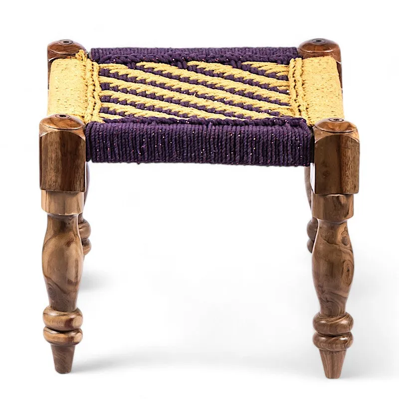 Izeno Sheesham Wooden Bench - Yellow,Brown media 3