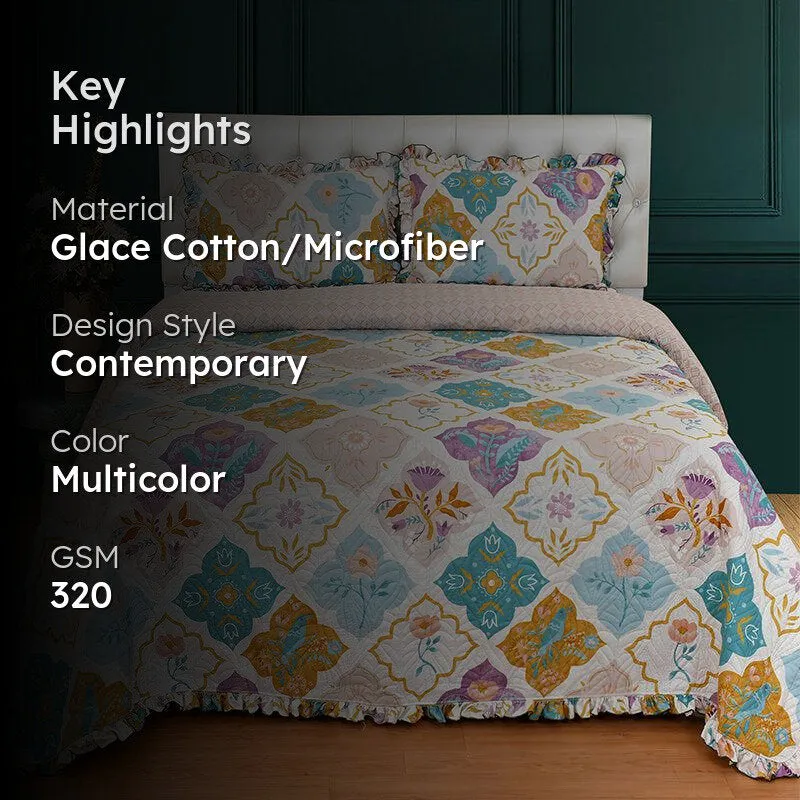 Manisha Ethnic Microfiber Bedcover media 2