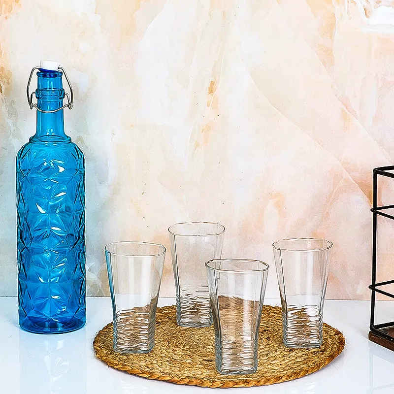 Winslow 1000 mL Water Bottle With 300 mL Glasses - Five Piece Set media 1