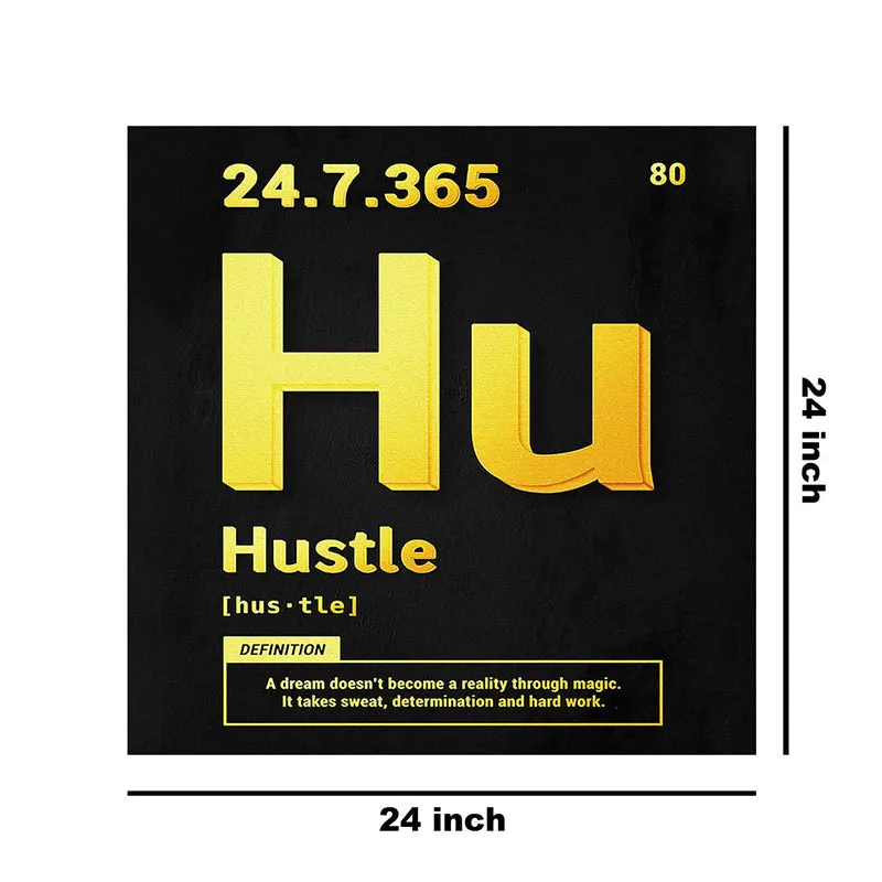 Hustle Typography Wall Painting media 8