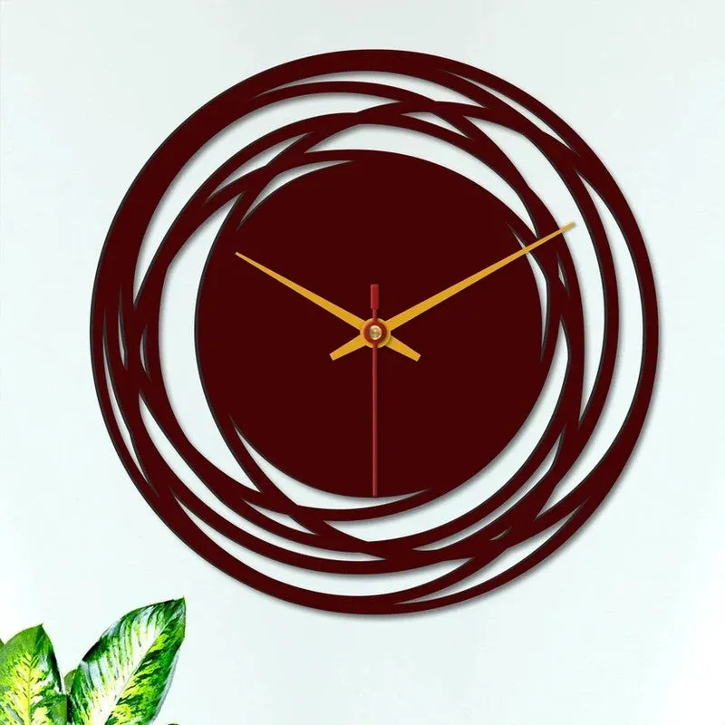 Orbit Loop Wooden Wall Clock media 5