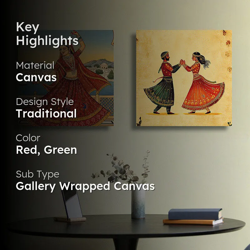 Dance Tribe Canvas Wall Art - Set Of Two media 2