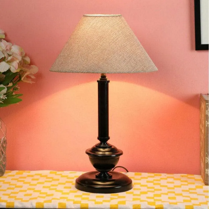 Laepo Agatha Fabric Table Lamp - Beige,Black media 1