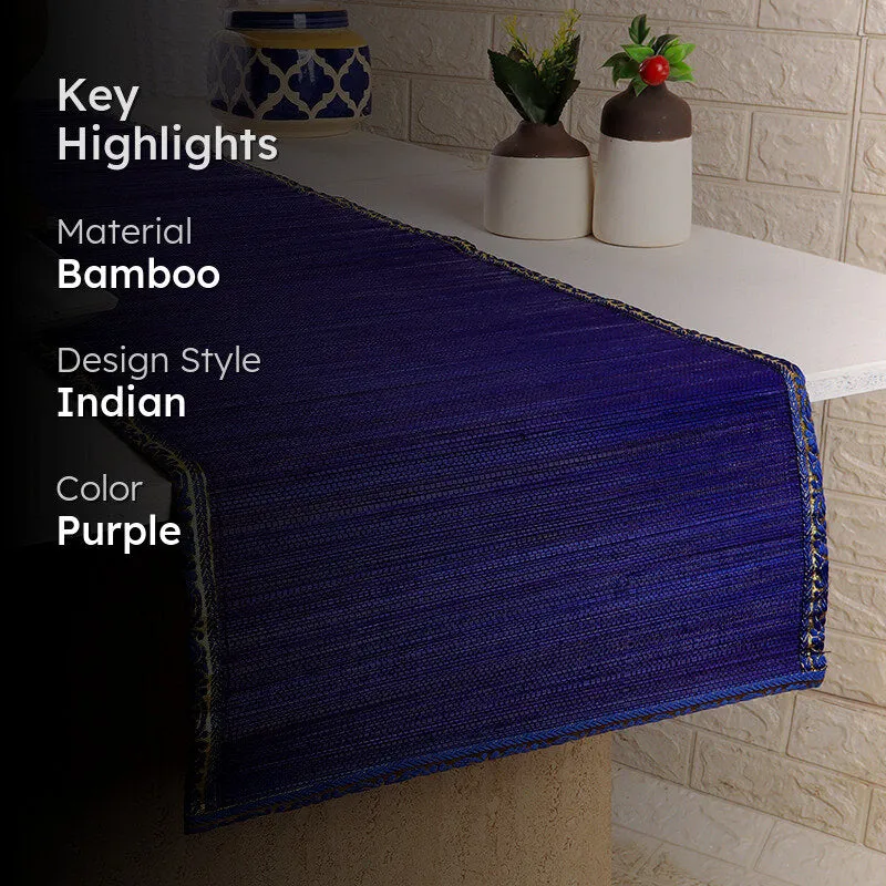 Eco Sip Bamboo Table Runner - Purple media 2