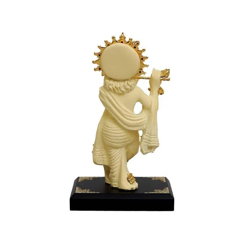Standing Krishna Murti - Beige media 6