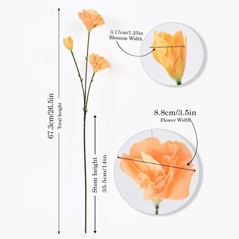 Forever Flora (Orange) Timeless Artificial Bouquet - Set Of Two media 7