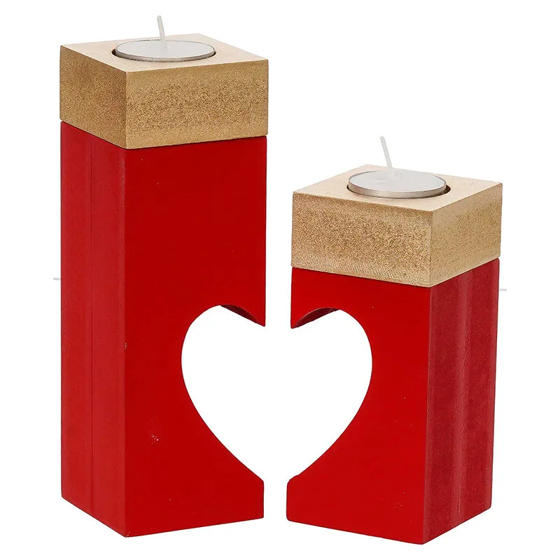 Amour Light Wood Tea Light Holder media 5