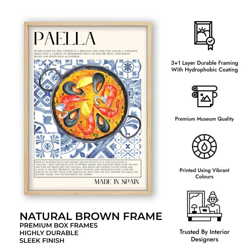 Paella Archival Canvas Wall Art - Brown media 10