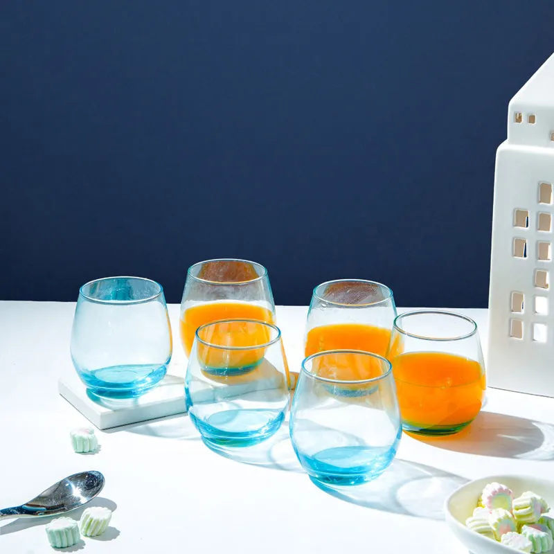 Luminarc Maine Whiskey Glass (320 mL/Sky Blue) - Set Of Six media 3