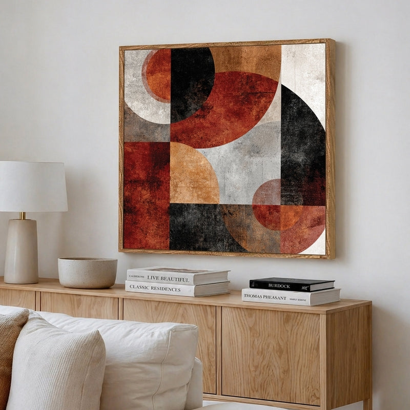 Geometry Roots Canvas Wall Art With Frame media 4