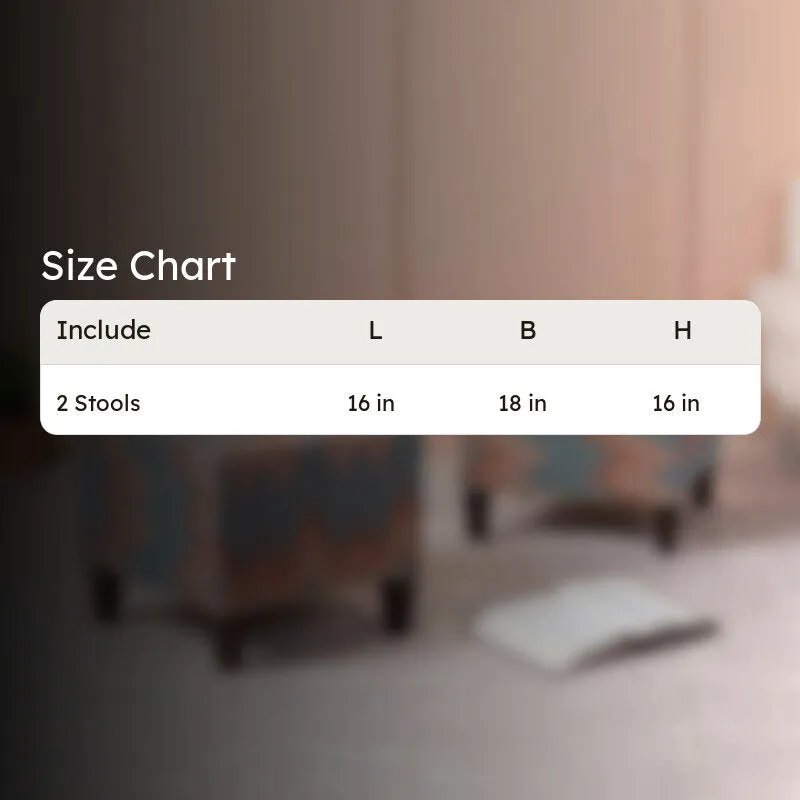 Heere Wooden Stool - Set Of Two media 7