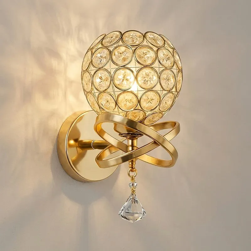 Crystaluxe Aluminium And Glass Wall Lamp media 8