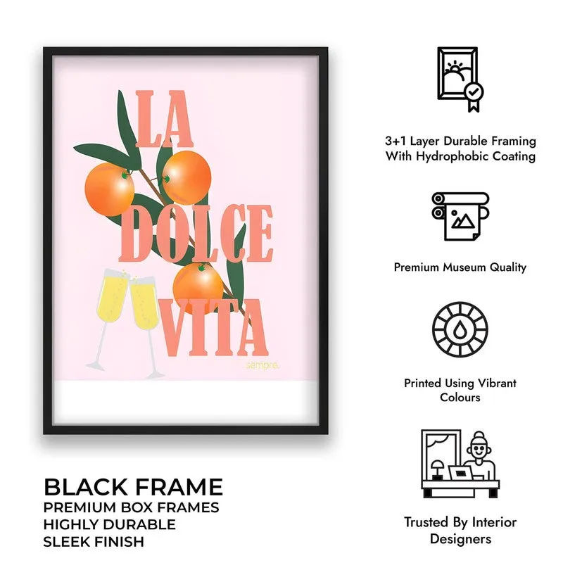 La Dolce Vita Archival Canvas Wall Art - Black media 10
