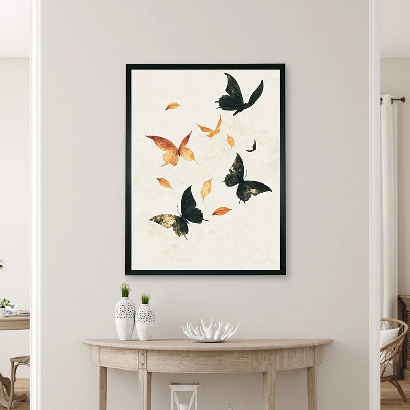 Flight Of Butterflies Wall Art With Resin Frame media 4