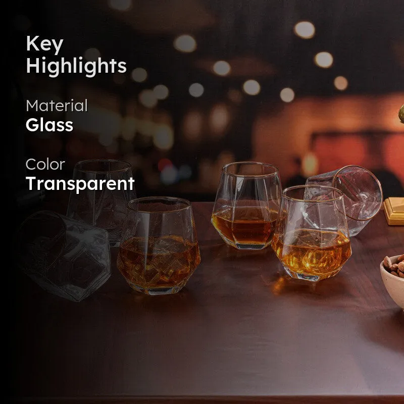 GoldenShard Whiskey Glasses - Set Of Six media 2