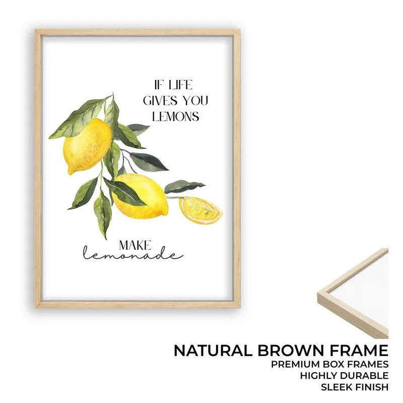 Yelllow Zest Archival Canvas Wall Art - Brown media 9