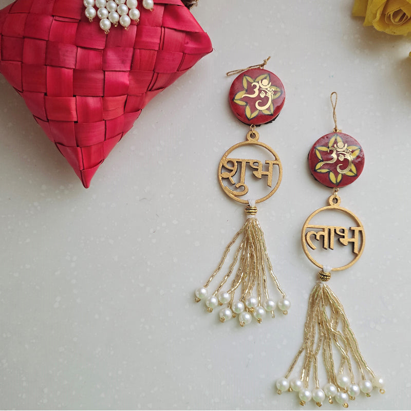 Shubh-Labh III Handcrafted Latkan - Set Of Two