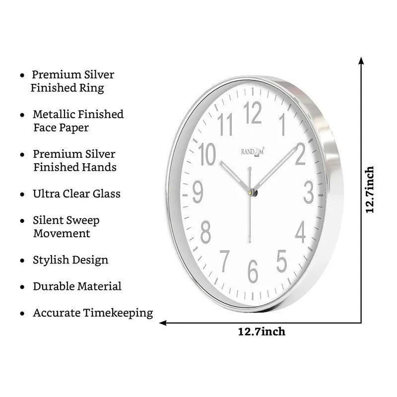 Chronelle Premium Silent Sweep Wall Clock - White media 8
