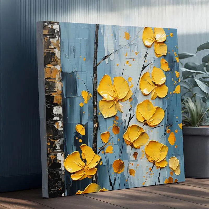 Yellow Yale Canvas Wall Art media 5