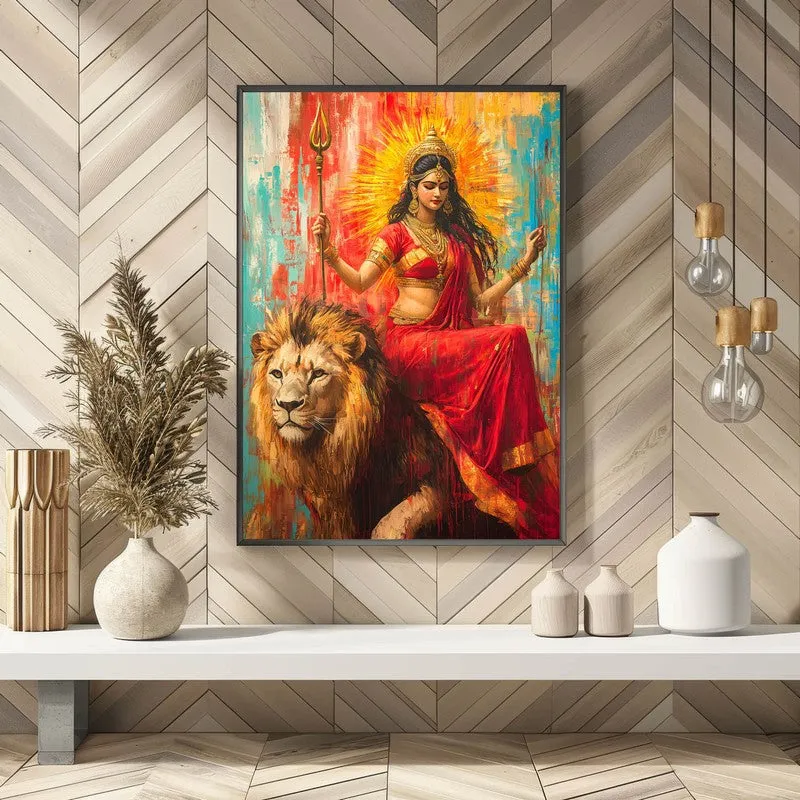 Vanagopala Spiritual Archival Paper Wall Painting With Frame - Black media 4