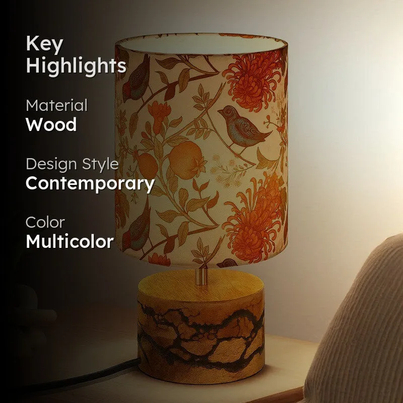 CalmBeam Modern Minimal Wooden Table Lamp - Multicolor media 2