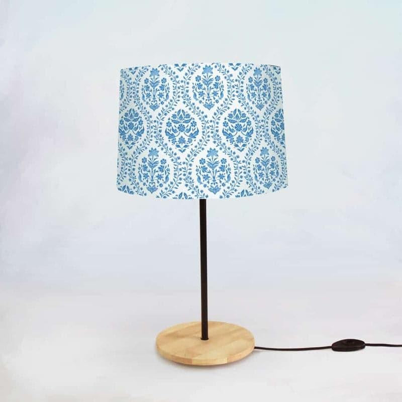 Druva Handpainted Fabric Table Lamp - Multicolor media 5