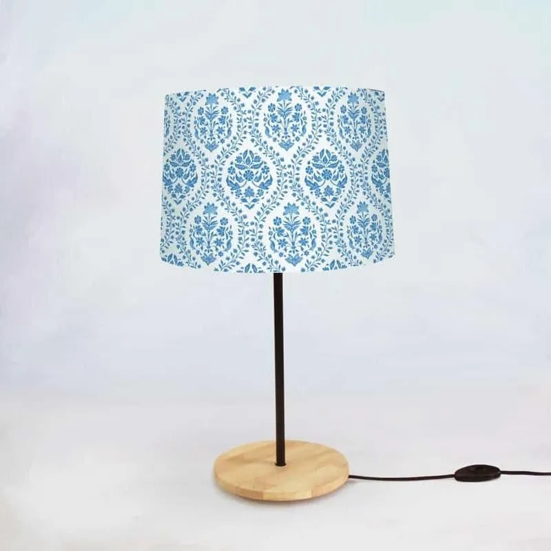 Druva Handpainted Fabric Table Lamp - Multicolor media 5