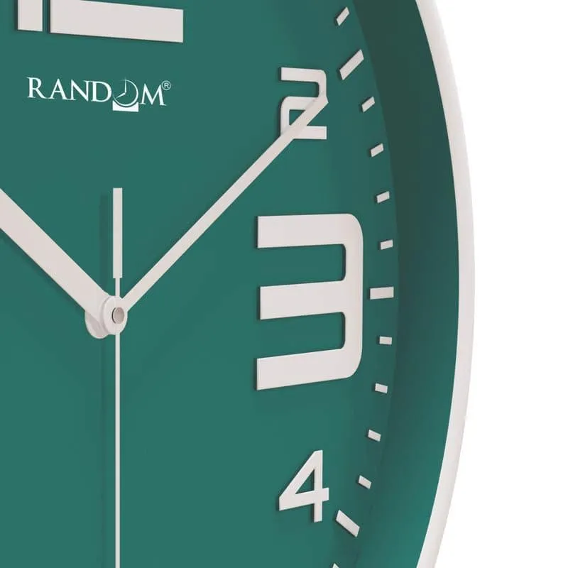 Urban Edge Silent Wall Clock - Green media 5
