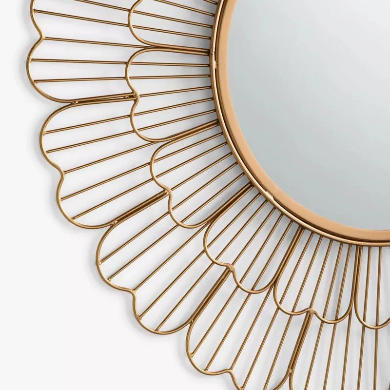 Golden Opal Bloom Wall Mirror media 4
