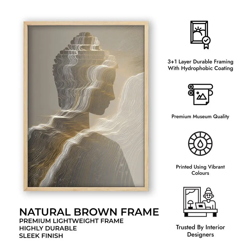 Ascending Buddha Of Inner Light With Brown Frame media 9