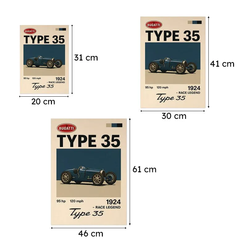 Bugatti Type 35 Wall Poster media 9