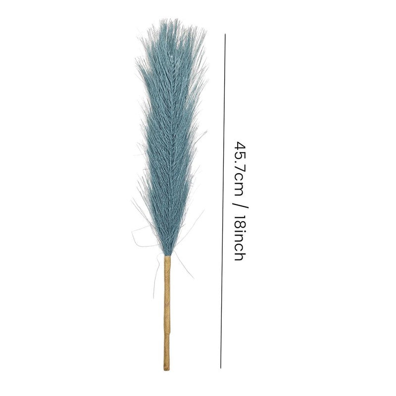 Feathery Pampas Artificial Stems (Blue) - Set Of Four media 8