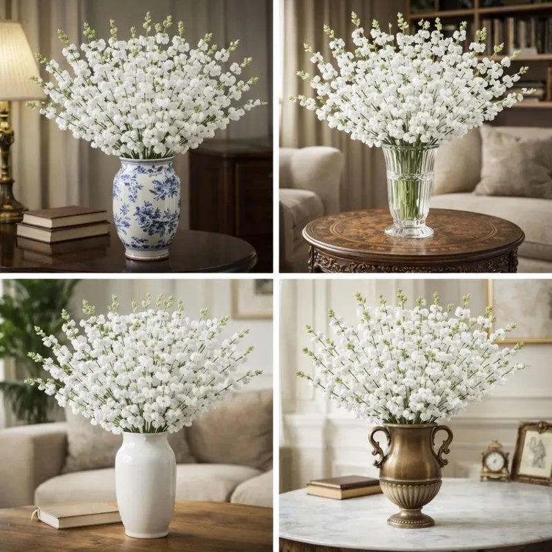 Lysara Artificial Flower (White) - Set Of Four media 3