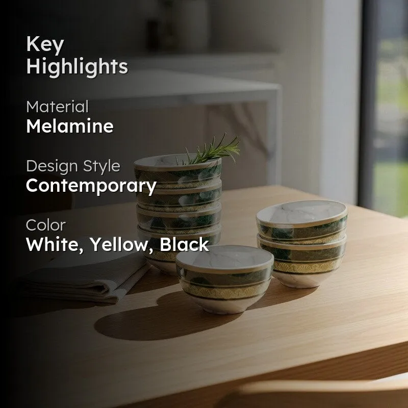 Majestic Melamine Snack Bowls (300 mL Each) - Set of Six media 2